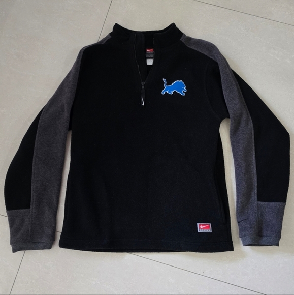 Detroit Lions Football Fleece from Nike - Black and Gray - Picture 1 of 5